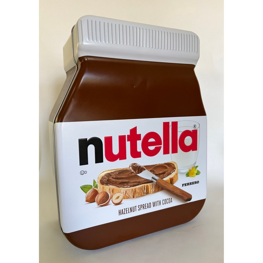 Nutella Oversized Novelty Metal Tin Storage Gifting Pop Art Kitchen